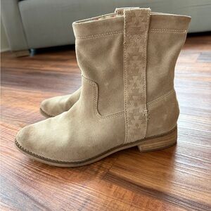 Tan Suede Ankle Boots